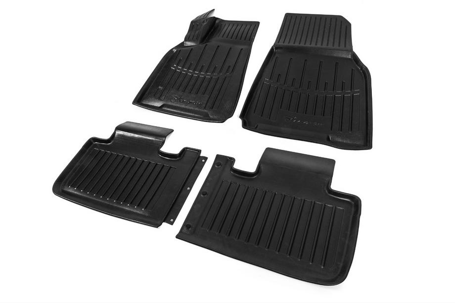 Tesla Model Y 2020- Stingray 3D Rubber Floor Mats (4 pcs, Polyurethane) Photo 2