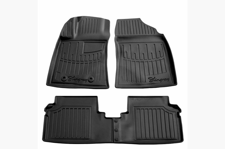 Toyota Avensis 2009-2018 Stingray 3D Rubber Floor Mats (4 pcs, Polyurethane) Image