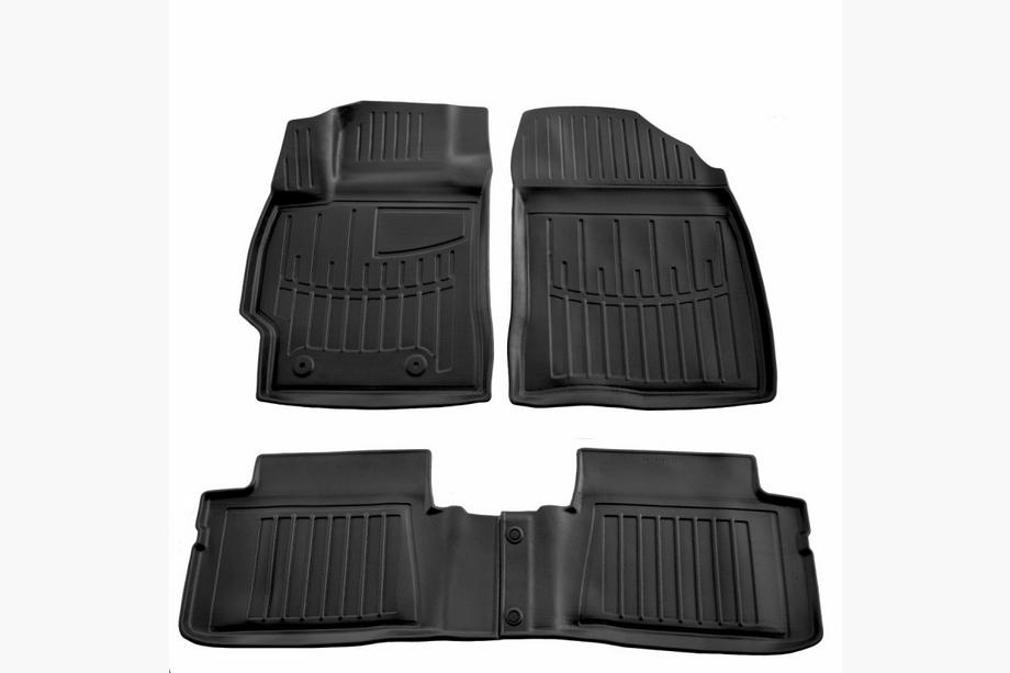 Toyota Corolla 2007-2013 Stingray 3D Rubber Floor Mats (4 pcs, Polyurethane) Image