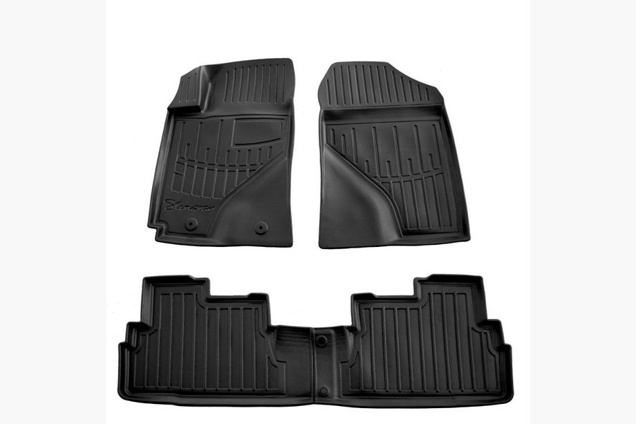 Toyota Corolla Verso 2004-2009 Stingray 3D Rubber Floor Mats (4 pcs, Polyurethane) Image