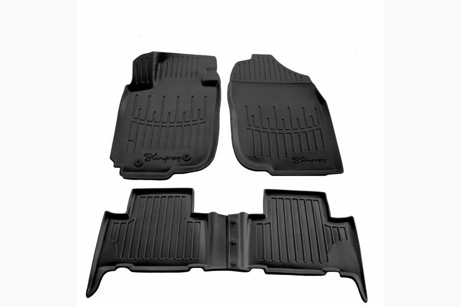 Toyota Rav 4 2006-2013 Stingray 3D Rubber Floor Mats (4 pcs, Polyurethane) Image