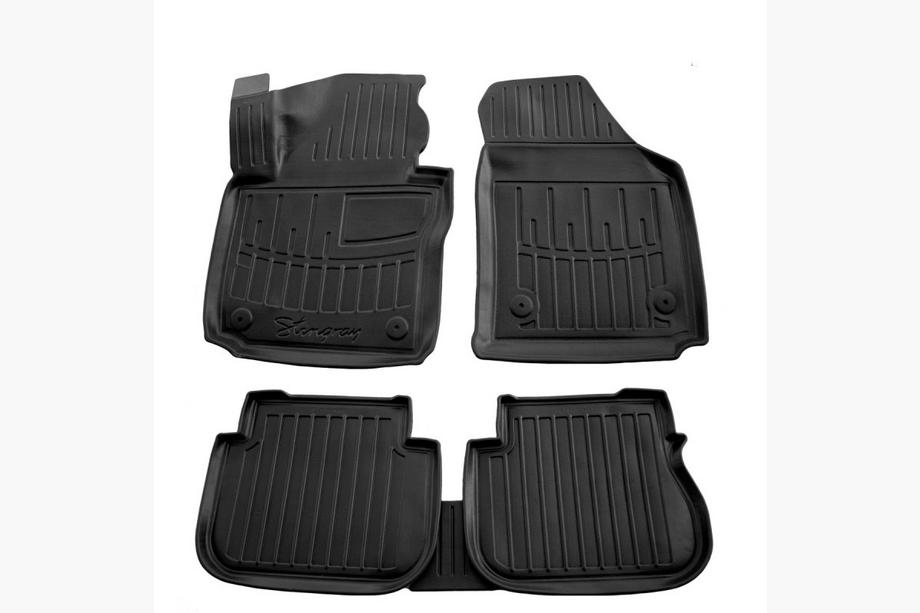 Volkswagen Caddy 2004-2010 Rubber Floor Mats Stingray 3D (3 doors) (5 pcs, Polyurethane) Image