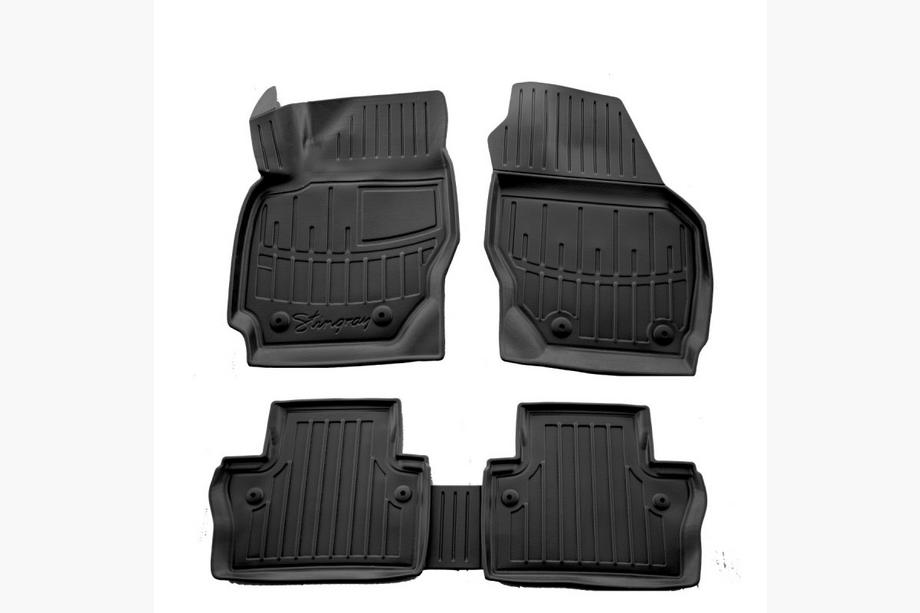 Volvo S80 2006-2016 Stingray 3D Rubber Floor Mats (5 pcs, Polyurethane) Image