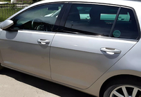 Volkswagen Golf 7/E-Golf 2012-2020 Lower Window Trim Black Chrome (4 pcs, Stainless Steel) photo 1
