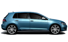 Volkswagen Golf 7/E-Golf 2012-2020 Lower Window Trim Black Chrome (4 pcs, Stainless Steel) photo 3