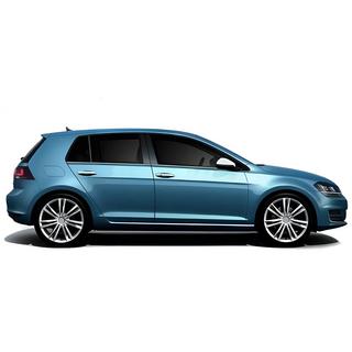 Lower Window Trim Black Chrome (4 pcs, Stainless Steel) Volkswagen Golf 7/E-Golf 2012-2020 photo 3