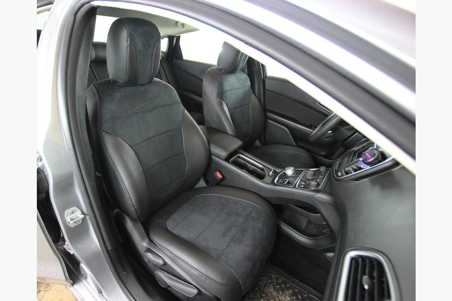 Chrysler 200 II 2014-2017 Car seat covers eco-leather+fabric+alcantara Antara A001 (full interior) Image