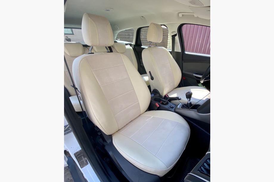 Ford Focus III 2011-2017 Car Seat Covers Eco Leather+Fabric+Alcantara Antara A099 (Full Set) Image
