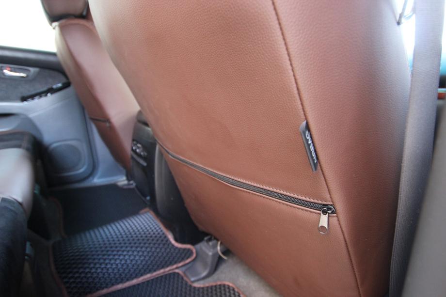 Toyota Land Cruiser Prado 120 2002-2009 Car seat covers eco-leather+fabric+alcantara Antara A088 (full interior) Photo 12