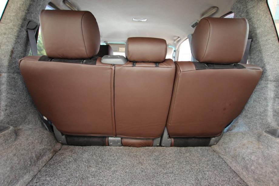 Toyota Land Cruiser Prado 120 2002-2009 Car seat covers eco-leather+fabric+alcantara Antara A088 (full interior) Photo 13