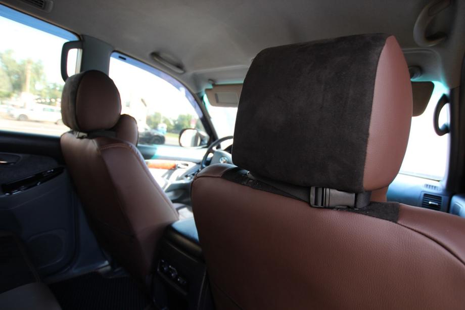 Toyota Land Cruiser Prado 120 2002-2009 Car seat covers eco-leather+fabric+alcantara Antara A088 (full interior) Photo 19