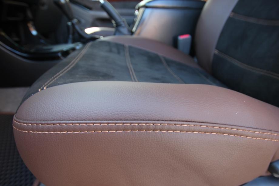 Toyota Land Cruiser Prado 120 2002-2009 Car seat covers eco-leather+fabric+alcantara Antara A088 (full interior) Photo 22