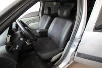 Renault Logan I 2005-2008 Car seat covers eco-leather+fabric+alcantara Antara A001 (full interior) photo 1