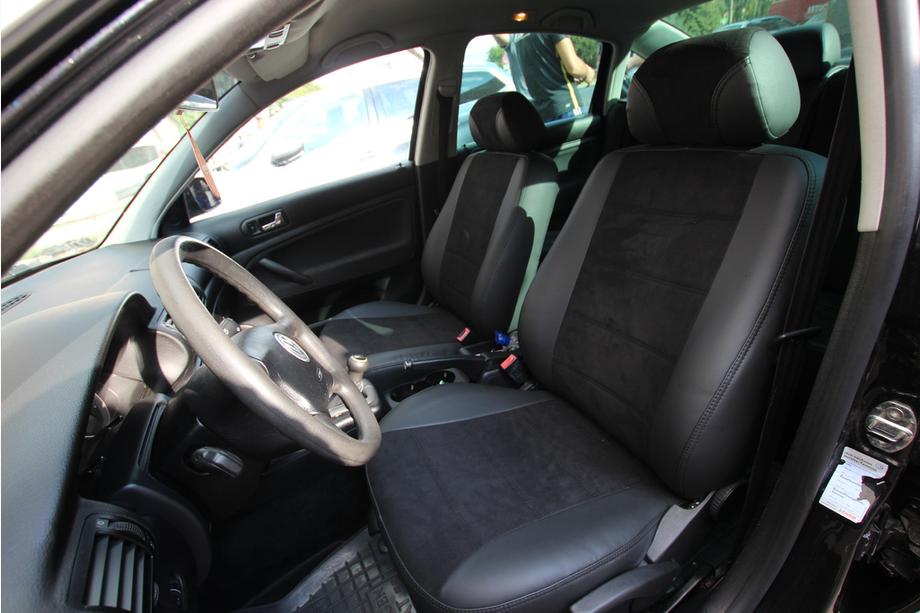 Volkswagen Passat B5 1997-2005 Car seat covers eco-leather+fabric+alcantara Antara A001 (full interior) Image