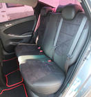 Hyundai Accent 2011-2017 Car seat covers eco-leather+fabric+alcantara Antara A001 (full interior) photo 6