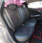 Hyundai Accent 2011-2017 Car seat covers eco-leather+fabric+alcantara Antara A001 (full interior) photo 3