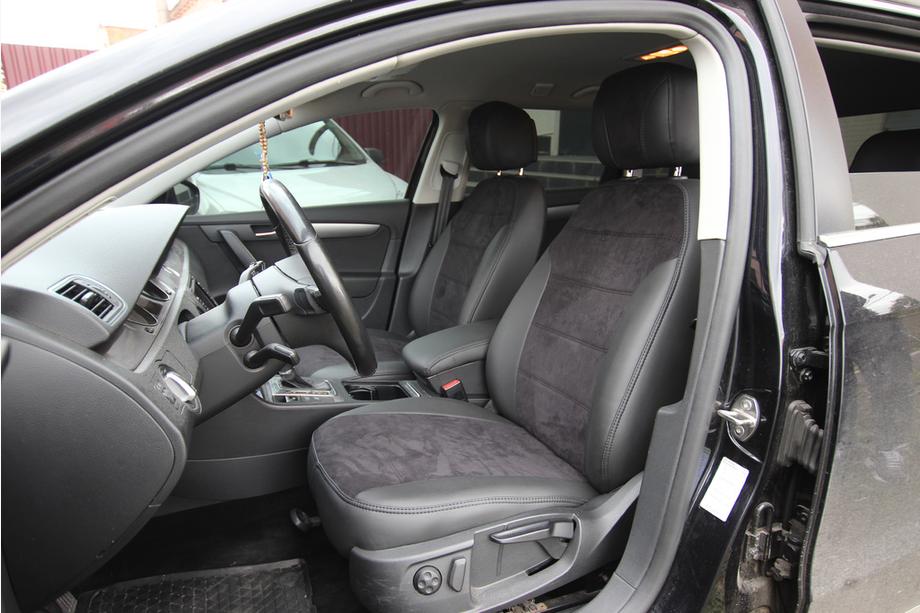 Volkswagen Passat B7 2012-2015 Car seat covers eco-leather+fabric+alcantara Antara A001 (full interior) Photo 7