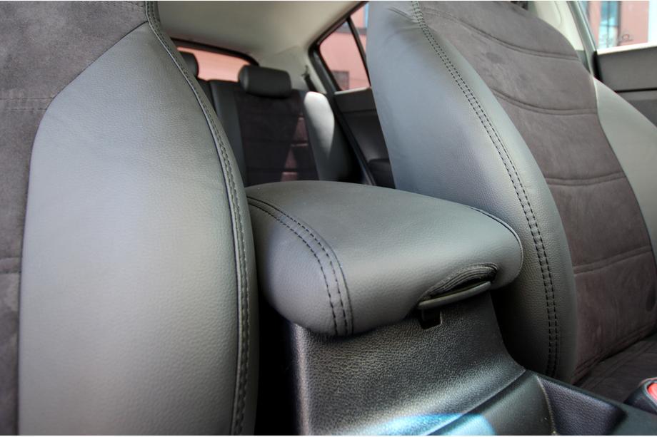 Kia Sportage 2015-2021 Car seat covers eco-leather+fabric+alcantara Antara A001 (full interior) Photo 16