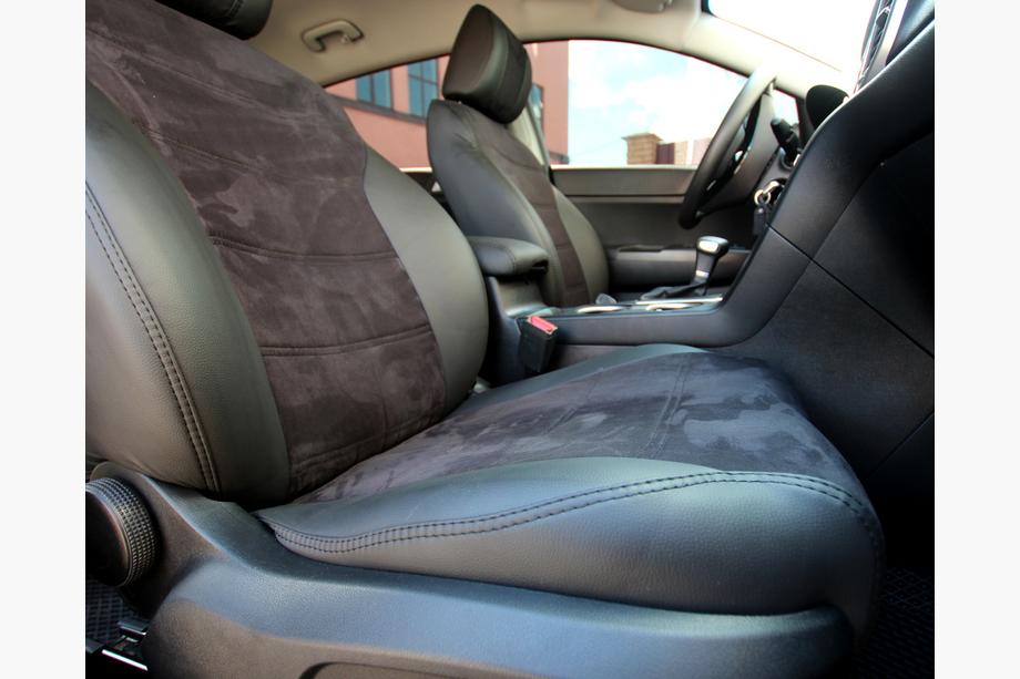 Kia Sportage 2015-2021 Car seat covers eco-leather+fabric+alcantara Antara A001 (full interior) Photo 17