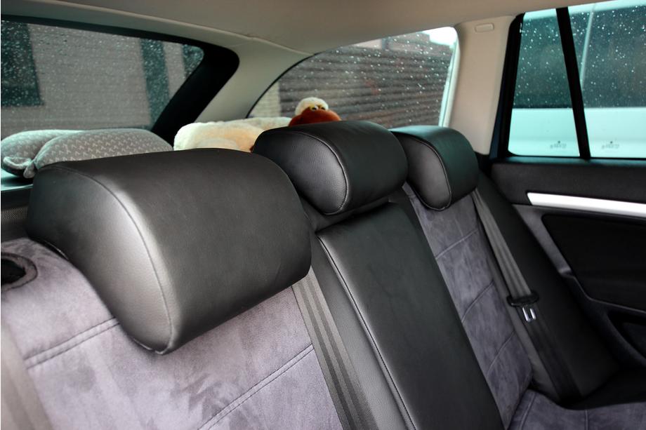 Skoda Octavia II A5 2006-2010 Car seat covers eco-leather+fabric+alcantara Antara A001 (full interior) Photo 9