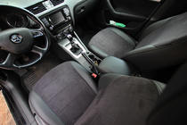 Skoda Octavia III A7 2013-2019 Car seat covers eco-leather+fabric+alcantara Antara A001 (full interior) photo 6