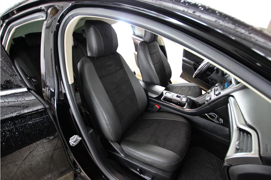 Ford Fusion 2012-2020 Car seat covers eco-leather+fabric+alcantara Antara A001 (full interior) Image