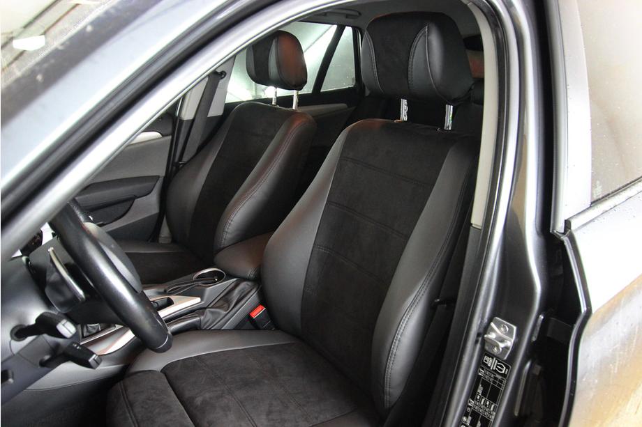 BMW X1 E84 2009-2015 Car seat covers eco-leather+fabric+alcantara Antara A001 (full interior) Photo 7