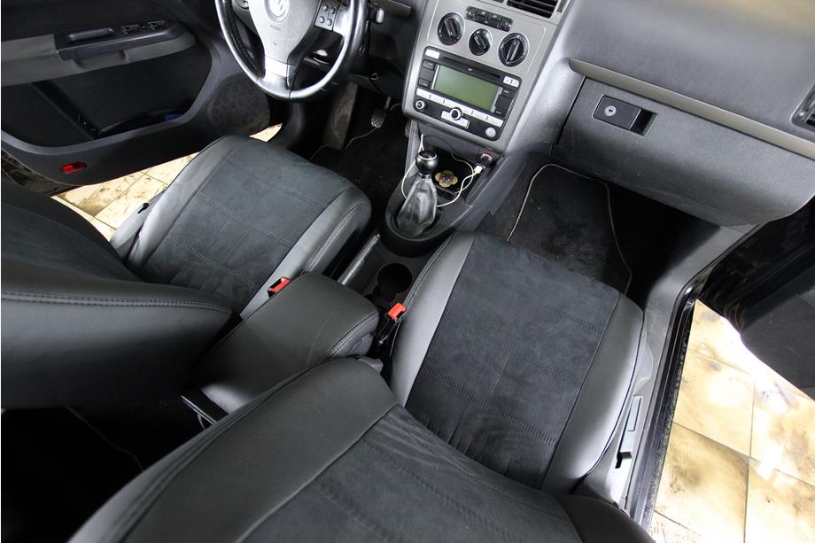 Volkswagen Touran 2003-2010 Car seat covers eco-leather+fabric+alcantara Antara A001 (full interior) Photo 8