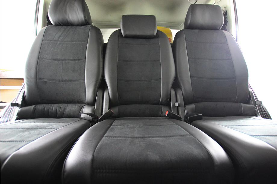 Volkswagen Touran 2003-2010 Car seat covers eco-leather+fabric+alcantara Antara A001 (full interior) Photo 5
