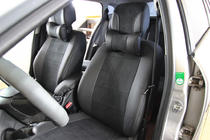 Renault Megane III 2009-2016 Car seat covers eco-leather+fabric+alcantara Antara A001 (full interior) photo 4