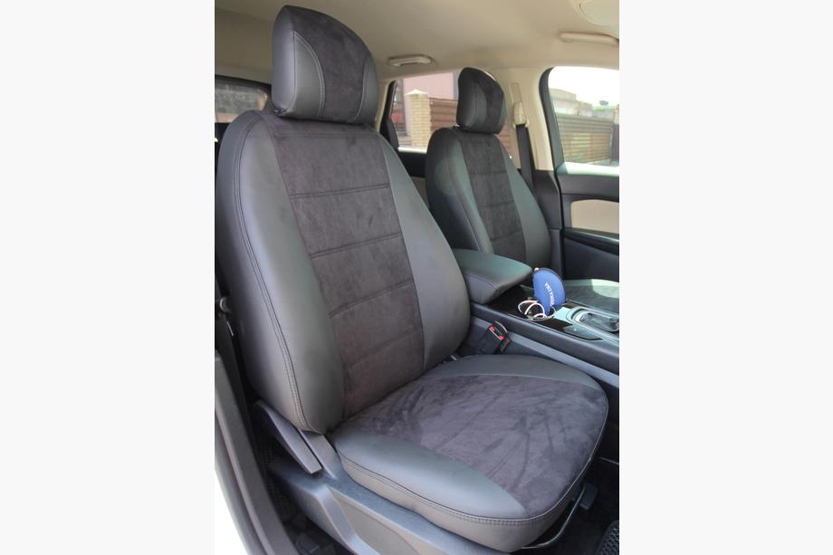 Ford Edge 2014-2024 Car seat covers eco-leather+fabric+alcantara Antara A001 (full interior) Image