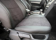Skoda Octavia II A5 2010-2013 Car seat covers eco-leather+fabric+alcantara Antara A001 (full interior) photo 22