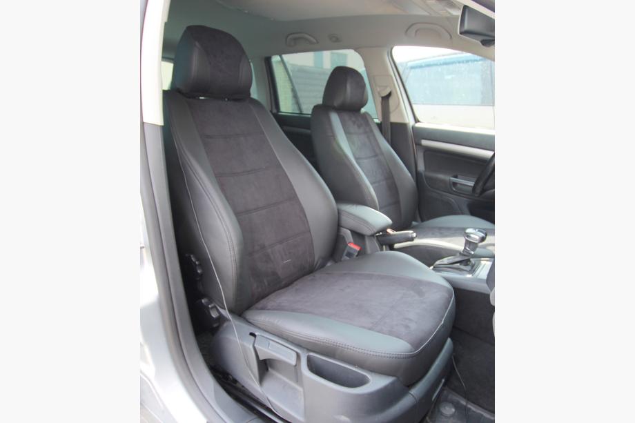 Skoda Octavia II A5 2010-2013 Car seat covers eco-leather+fabric+alcantara Antara A001 (full interior) Image