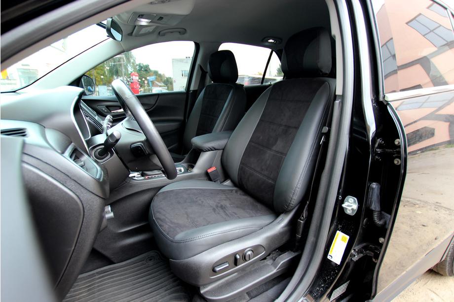Chevrolet Equinox 2018-2025 Car seat covers eco-leather+fabric+alcantara Antara A001 (full interior) Photo 1