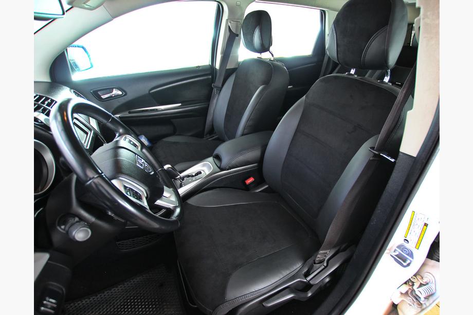 Dodge Journey 2008-2020 Car Seat Covers Eco Leather+Fabric+Alcantara Antara A001 (3 Rows) Image