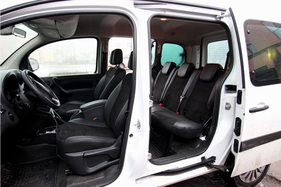 Mercedes Citan 2013-2021 Car seat covers eco-leather+fabric+alcantara Antara A001 (full interior) Photo 1
