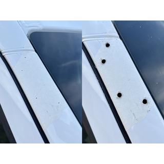 Windshield visor on frame V2 (black gloss, 5mm) Volkswagen Crafter 2006-2016 photo 3