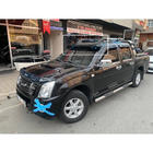 Isuzu D-Max 2011-2019 Windshield visor on frame V1 (black gloss, 5mm) photo 1