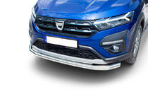Dacia Sandero 2021- Front Bar Texas (60mm, Stainless Steel) photo 1