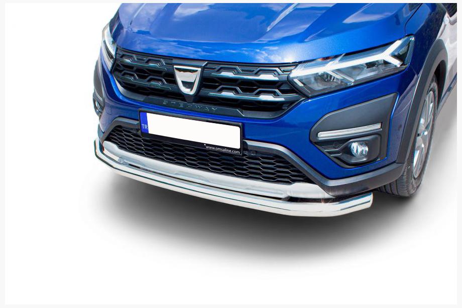 Dacia Sandero 2021- Front Bar Texas (60mm, Stainless Steel) Image