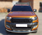 Ford Ranger 2011–2022 Front bumper guard Texas for 2015+ (76mm, stainless steel) photo 1
