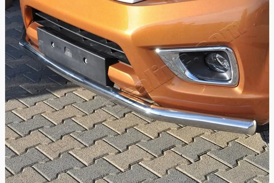Mitsubishi L200 2015-2024 Front Bull Bar Texas 2015-2019 (76mm, Stainless Steel) Image