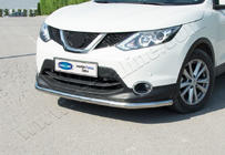Nissan Qashqai 2014-2021 Front bar Texas for 2014-2017 (60mm, stainless steel) photo 2