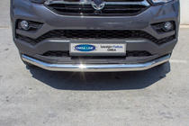 SsangYong Musso II 2018– Front Bar Texas (76mm, Stainless Steel) photo 2
