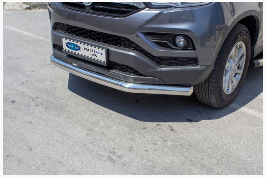 SsangYong Musso II 2018– Front Bar Texas (76mm, Stainless Steel) Image
