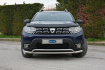 Dacia Duster 2018-2024 Front Bar Vegas (60/42mm, Stainless Steel) photo 3