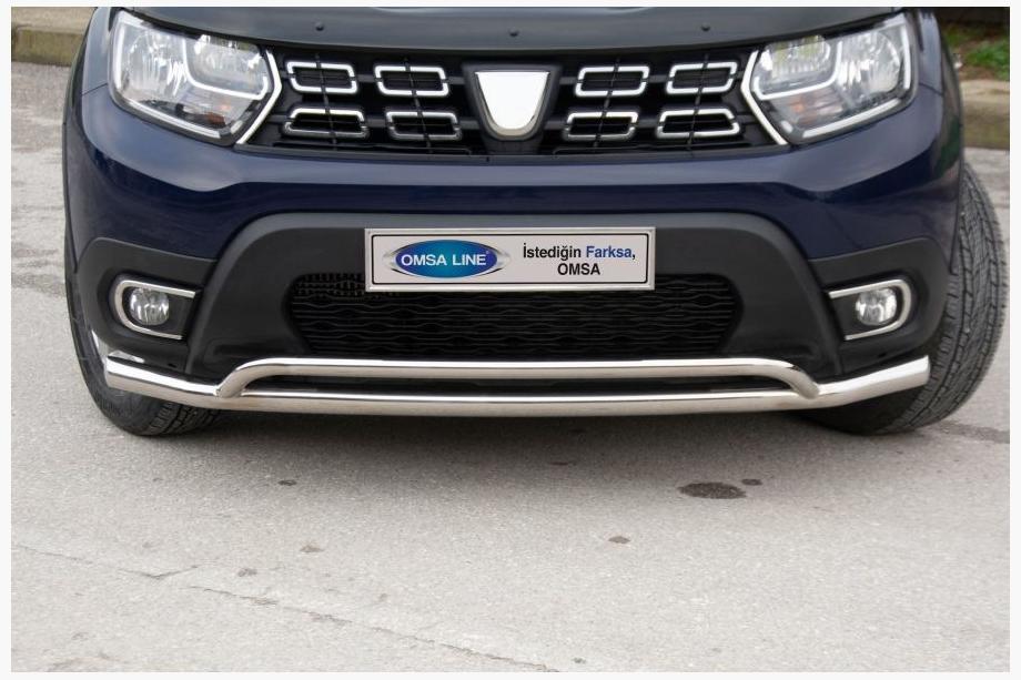 Dacia Duster 2018-2024 Front Bar Vegas (60/42mm, Stainless Steel) Image