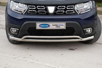 Renault Duster 2018-2024 Front Bar Vegas (60/42mm, Stainless Steel) photo 2