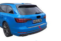 Audi A4 B9 2015-2024 Rear Bumper Protector OmsaLine (Avant, Stainless Steel) photo 1