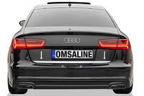 Audi A6 C8 2018–2025 Trunk Trim OmsaLine Stainless Steel photo 1